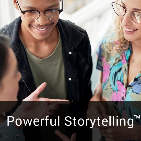 Helps people become more engaging, effective storytellers in a business environment.
